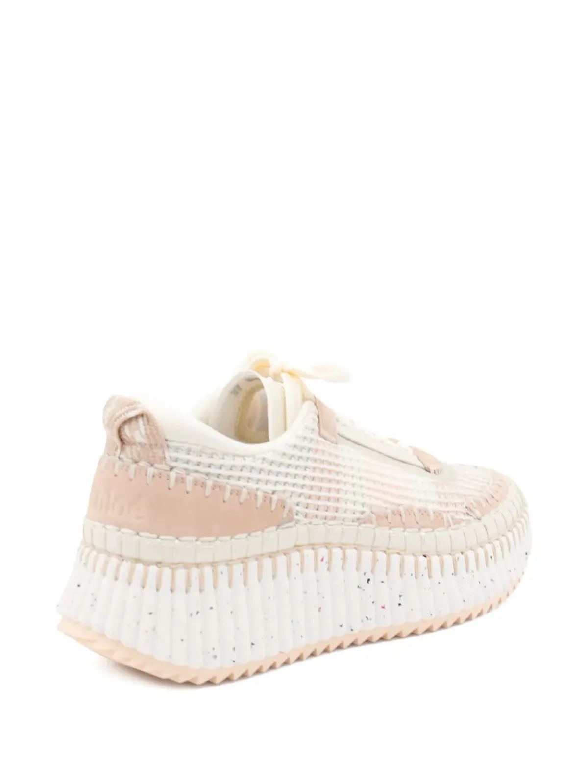 Chloé Nama 編み込みプラットフォームスニーカー - 画像3
