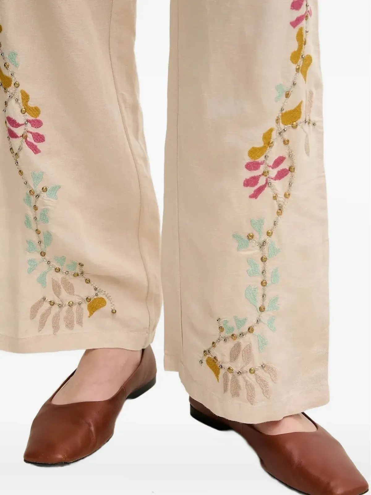 Hoss Intropia 花柄刺繍パンツ - 画像3
