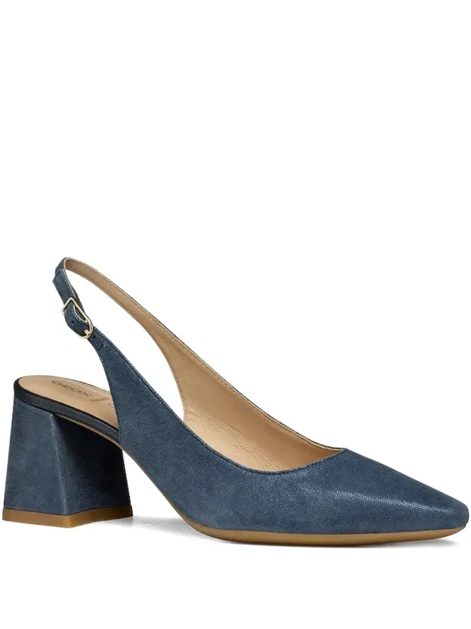 Geox Geox ジゼルダ 65mm slingback ブロックヒール パンプス - ブルーの商品画像