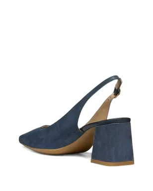 Geox ジゼルダ 65mm slingback ブロックヒール パンプス - ブルー - サムネイル3