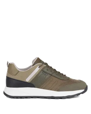 Geox Terrestre B パネルド レースアップ スニーカー - グリーン - サムネイル1