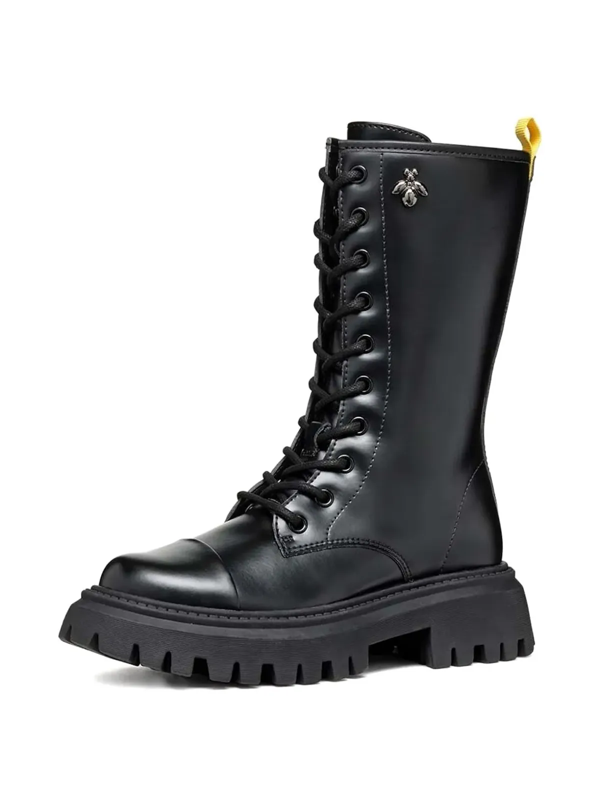 Geox Kids Maquinnens レースアップ・プラットフォームブーツ - 画像2