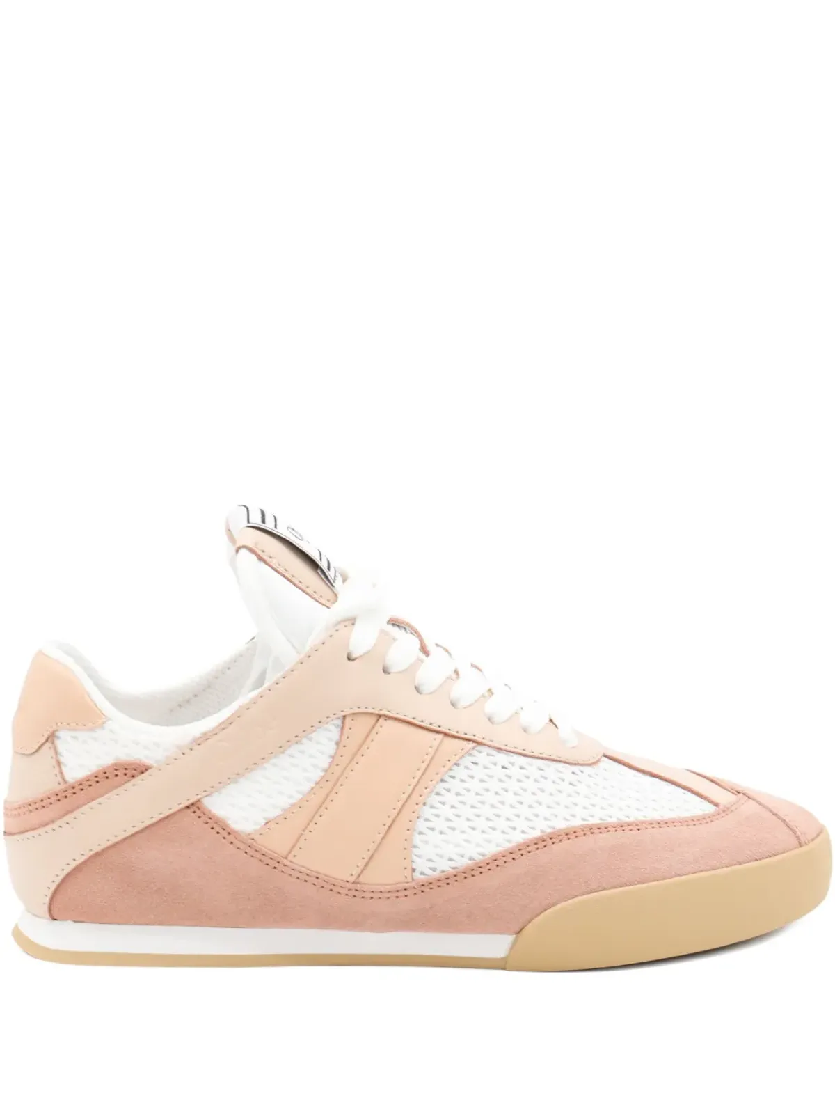 Chloé メッシュパネルスウェードスニーカー - ピンク - 画像1