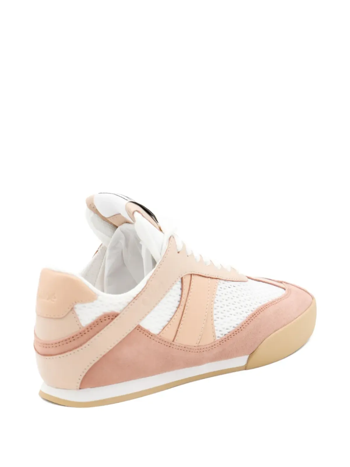 Chloé メッシュパネルスウェードスニーカー - ピンク - 画像3