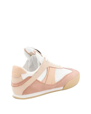 Chloé メッシュパネルスウェードスニーカー - ピンク - サムネイル3