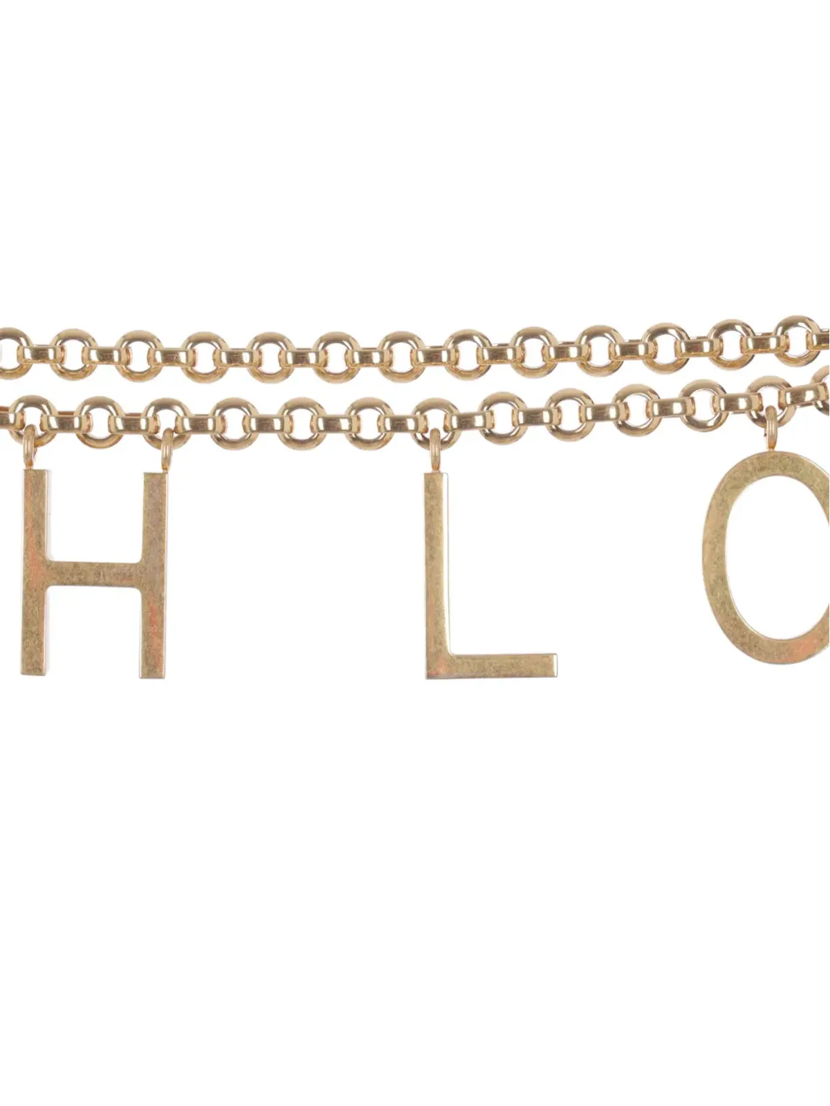 Chloé lettered chain belt - 画像3