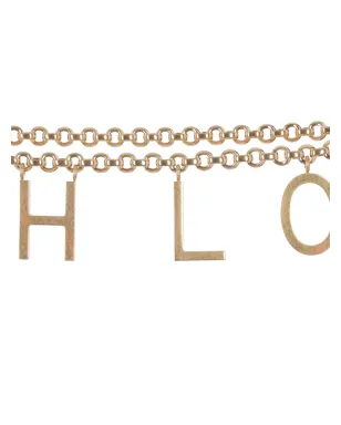 Chloé lettered chain belt - サムネイル3