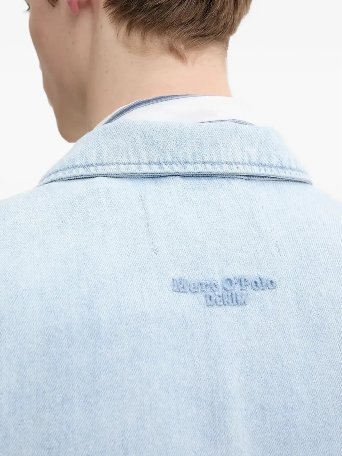Marc O'Polo 刺繍ロゴ デニムシャツ - 画像5