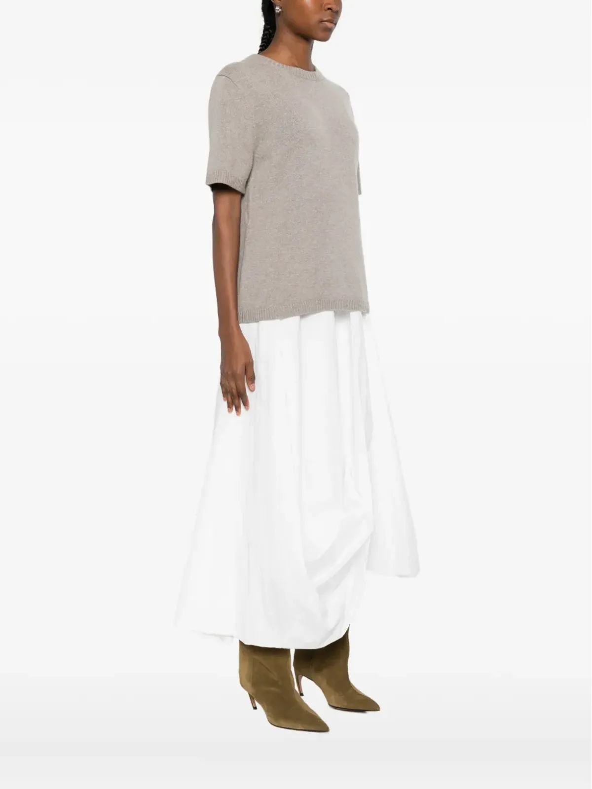 Soft Goat オーバーサイズニットTシャツ - 画像3