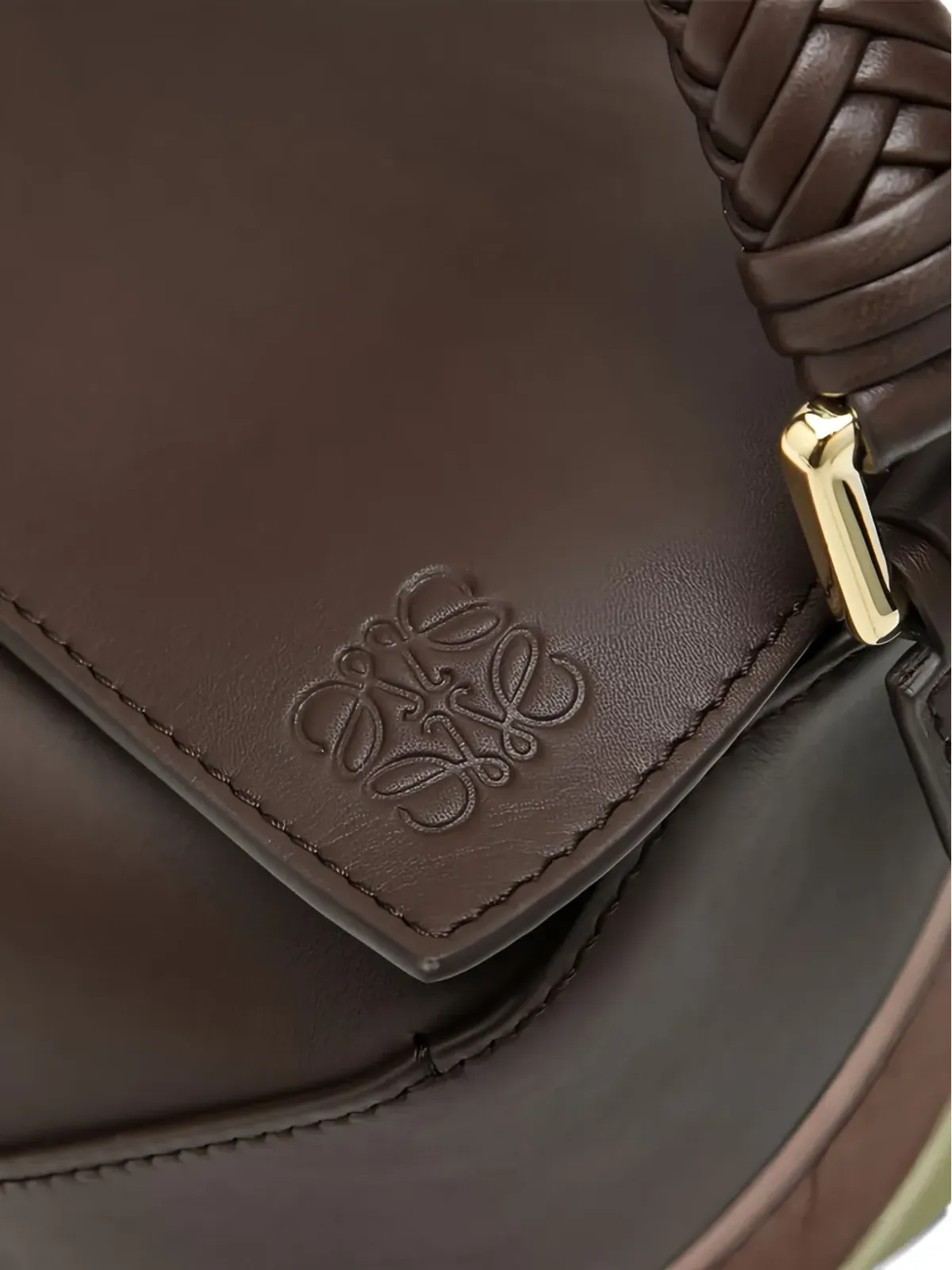 LOEWE パズル編み込みハンドル パネル付きトートバッグ - 画像5