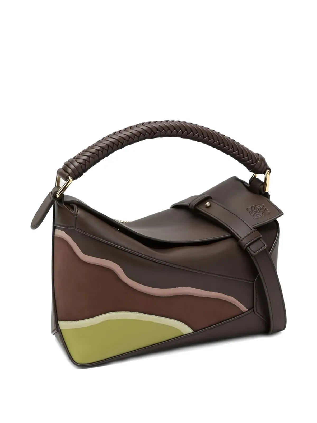 LOEWE パズル編み込みハンドル パネル付きトートバッグ - 画像3