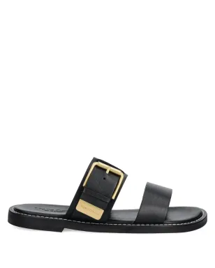 Marc O'Polo バックル付きレザーサンダル - ブラック - サムネイル1