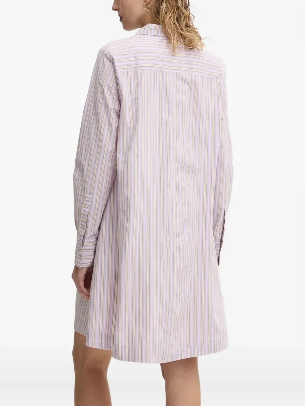 Marc O'Polo ストライプシャツドレス パープル - 画像2
