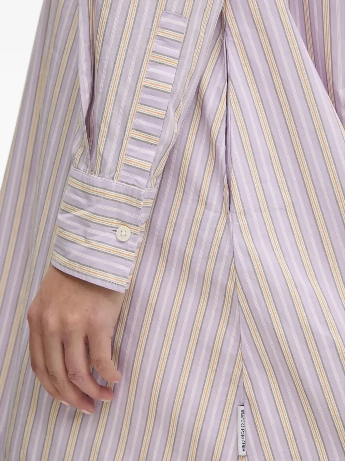 Marc O'Polo ストライプシャツドレス パープル - 画像4