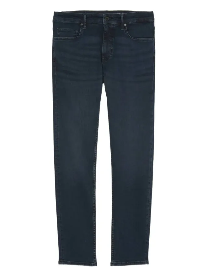 Marc O'Polo Marc O'Polo ベルトループ・レザーパッチ ジーンズ - ブルーの商品画像