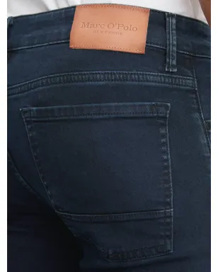 Marc O'Polo ベルトループ・レザーパッチ ジーンズ - ブルー - サムネイル5