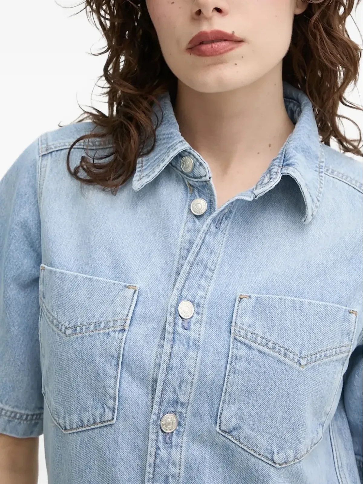 Marc O'Polo コットン シャツドレス ブルー - 画像4