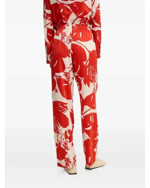 Marc O'Polo floral-print trousers - Red - サムネイル2