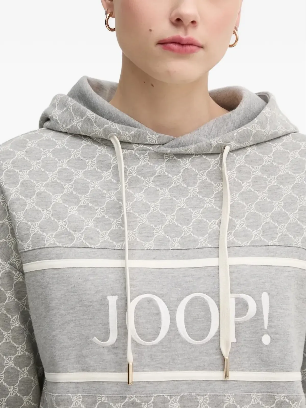 Joop! Cornflower ロゴ入りフード付きパーカー - グレー - 画像3