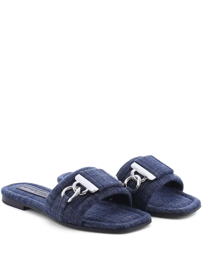 Kennel & Schmenger Kennel & Schmenger デニムフラットサンダル - Blueの商品画像