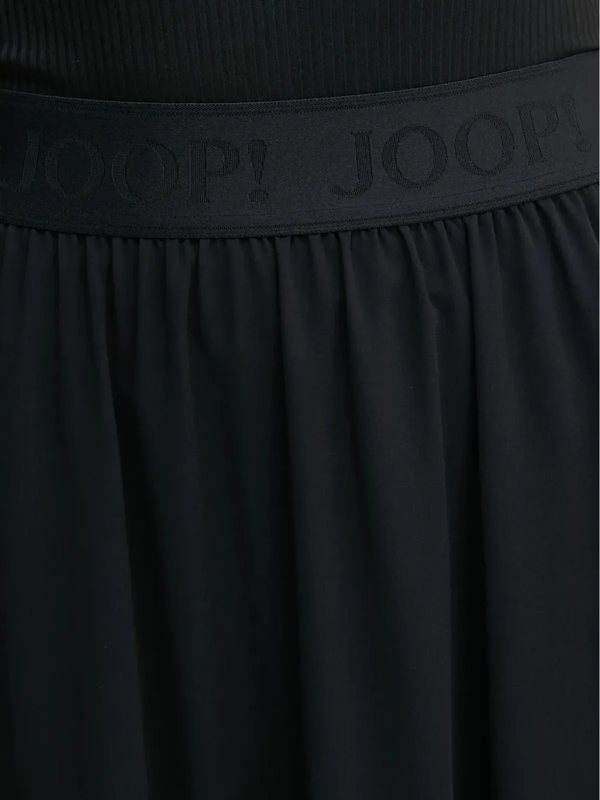 Joop! Schirin エラスティックウエストバンド ミディスカート ブラック - 画像3
