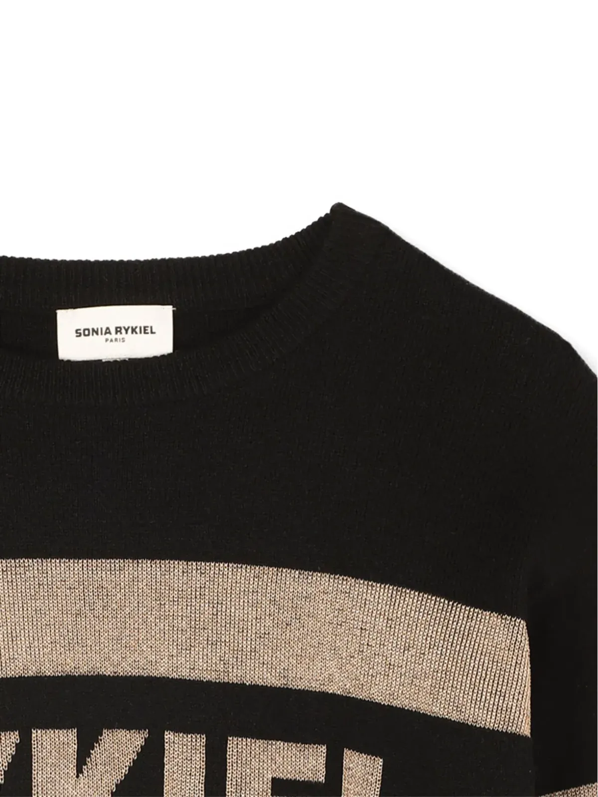 SONIA RYKIEL ENFANT ストライプ ロゴセーター - 画像3