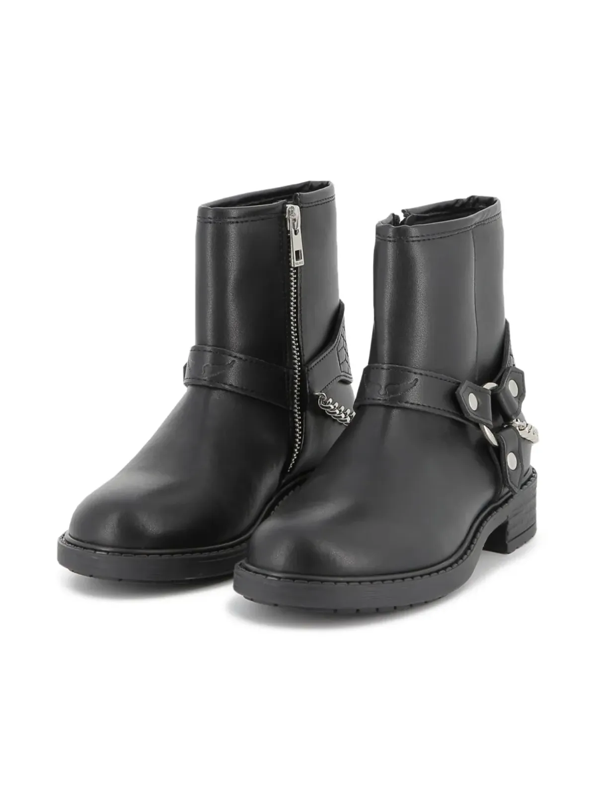 Zadig & Voltaire Kids チェーン装飾アンクルブーツ - 画像4