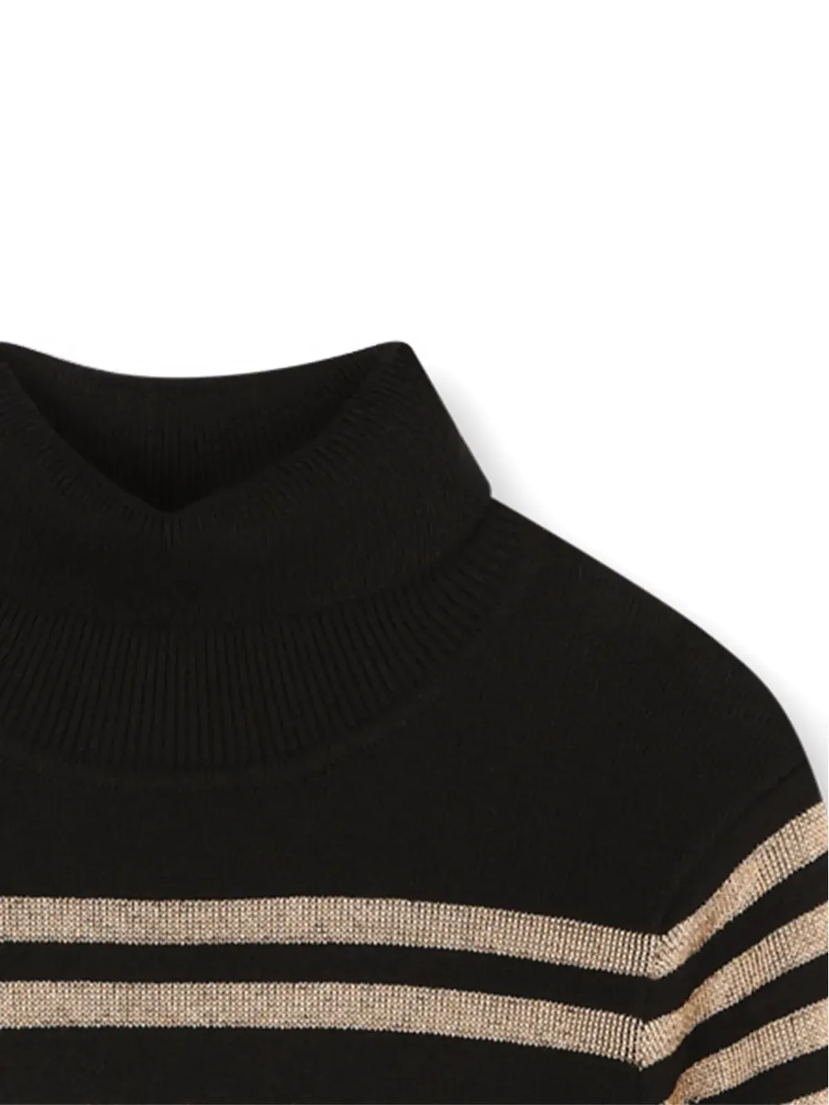 SONIA RYKIEL ENFANT ストライプ タートルネック ドレス - 画像3