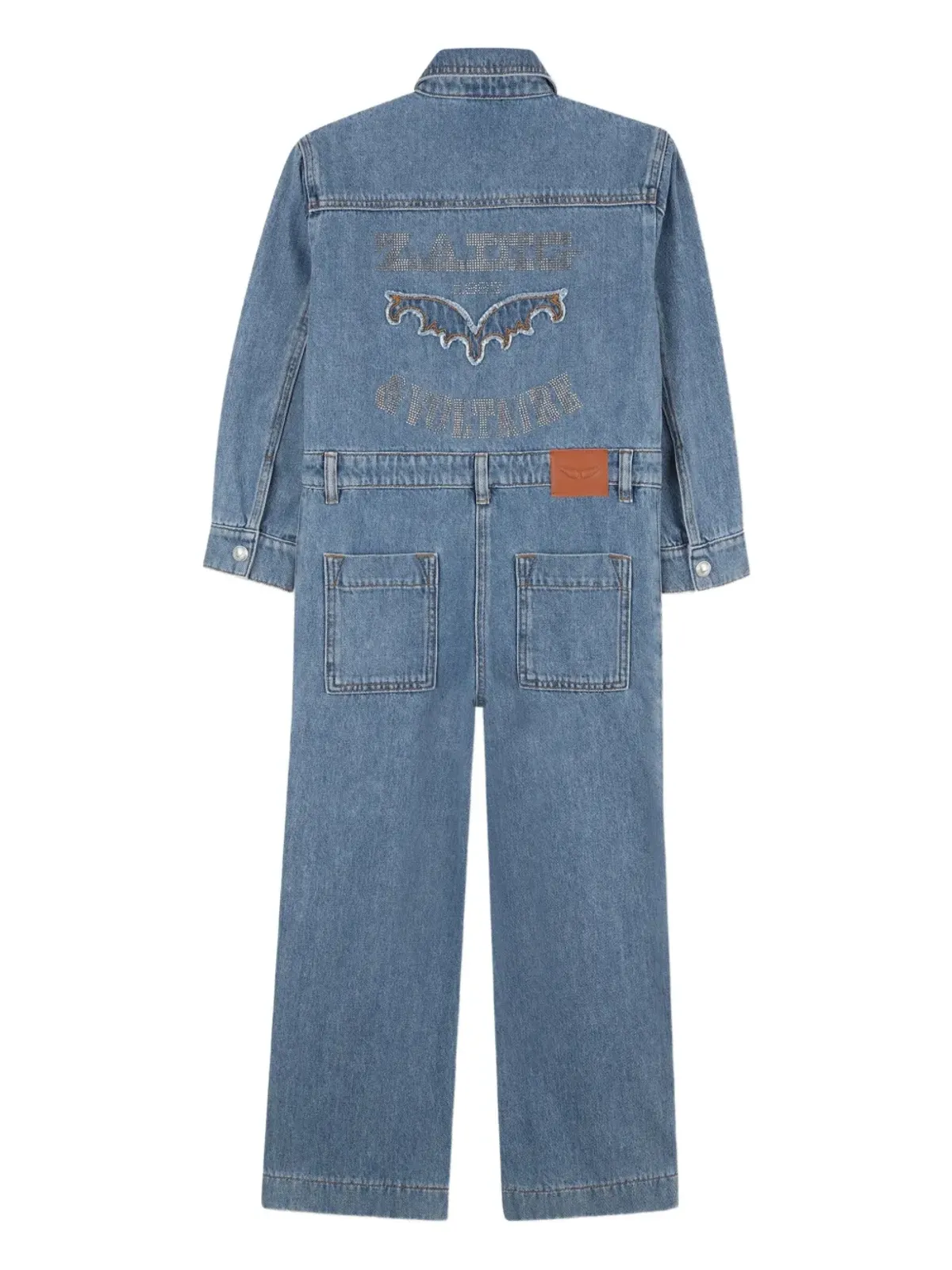 Zadig & Voltaire Kids デニムジャンプスーツ - 画像2