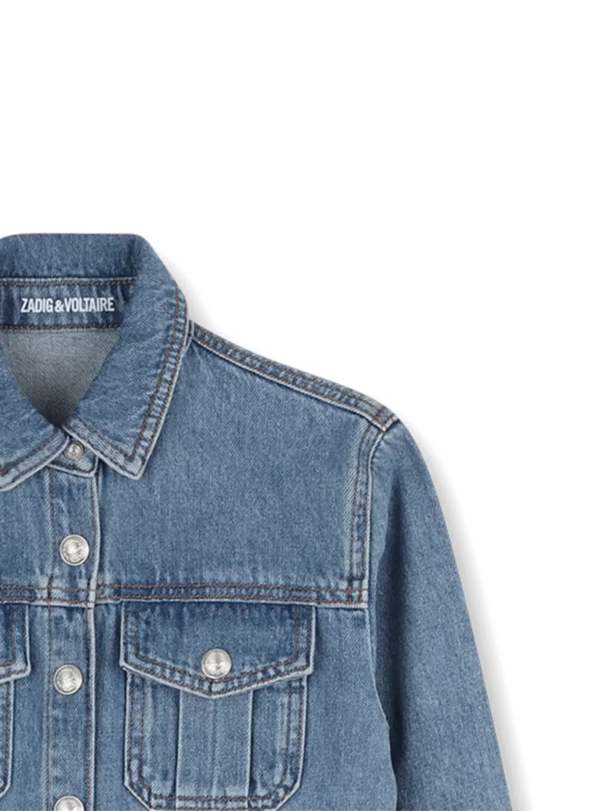 Zadig & Voltaire Kids デニムジャンプスーツ - 画像3