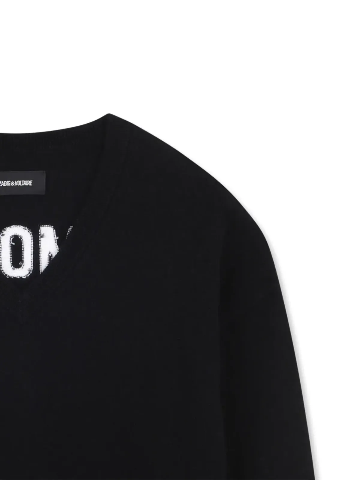 Zadig & Voltaire Kids Vネックニットセーター - 画像3