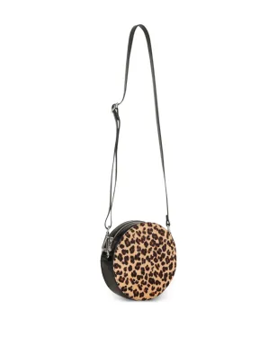 Zadig & Voltaire Kids leopard-print circular shoulder bag - Black - サムネイル2