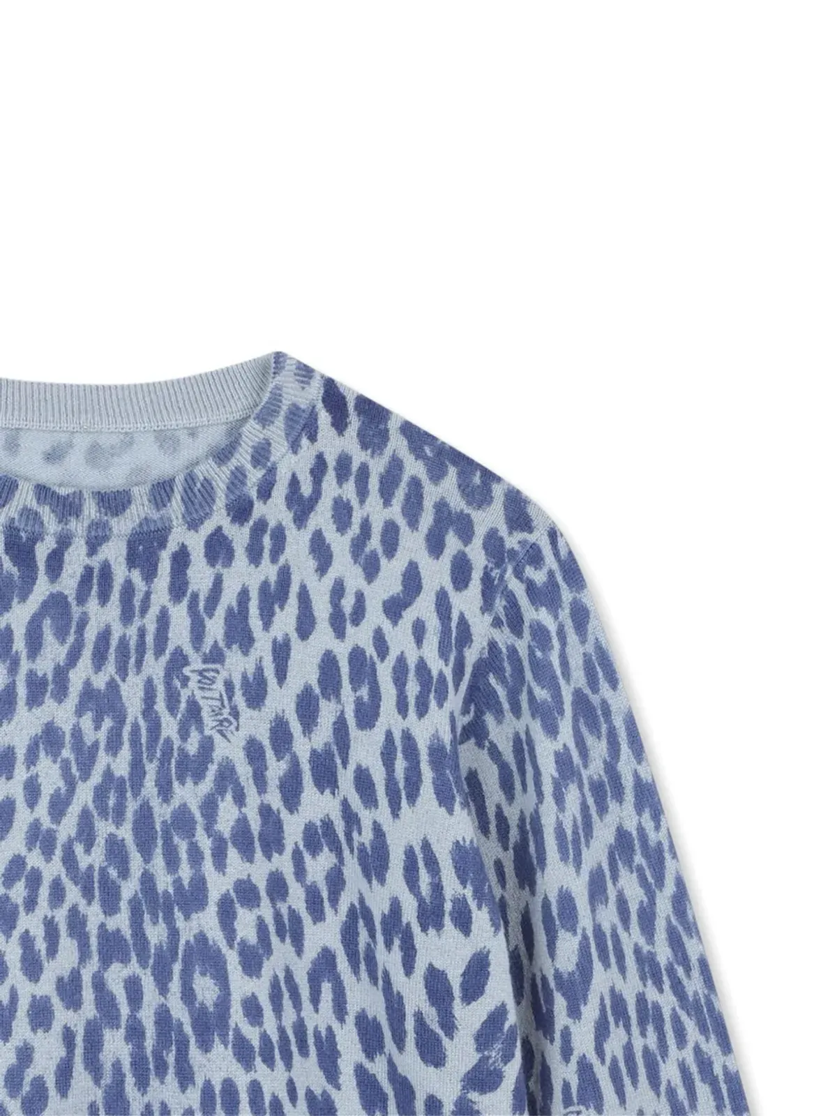 Zadig & Voltaire Kids レオパード柄長袖セーター - Blue - 画像3