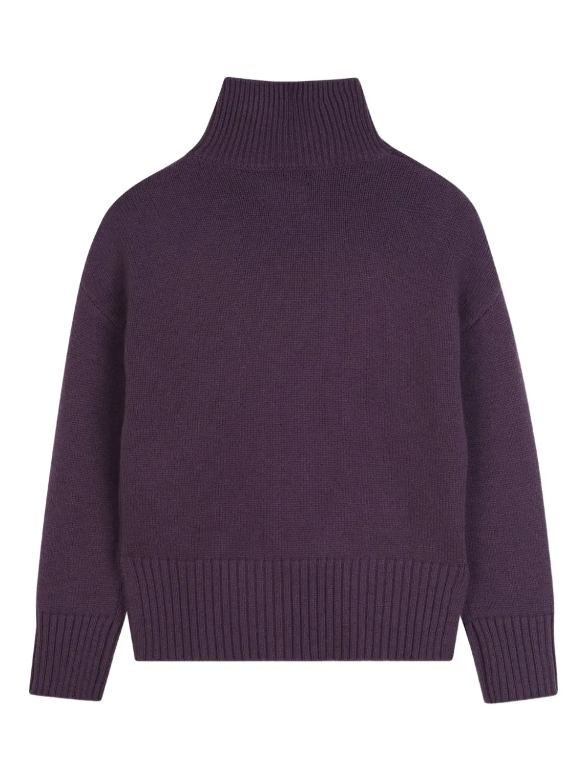 Zadig & Voltaire Kids ハート刺繍入りタートルネックセーター - 画像2