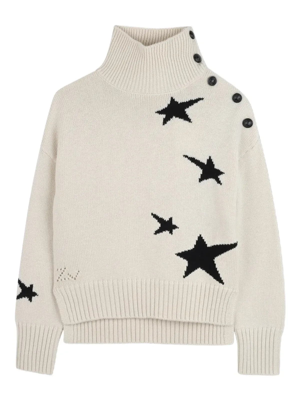 Zadig & Voltaire Kids タートルネック星柄セーター - 画像1