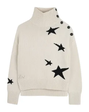Zadig & Voltaire Kids タートルネック星柄セーター - サムネイル1