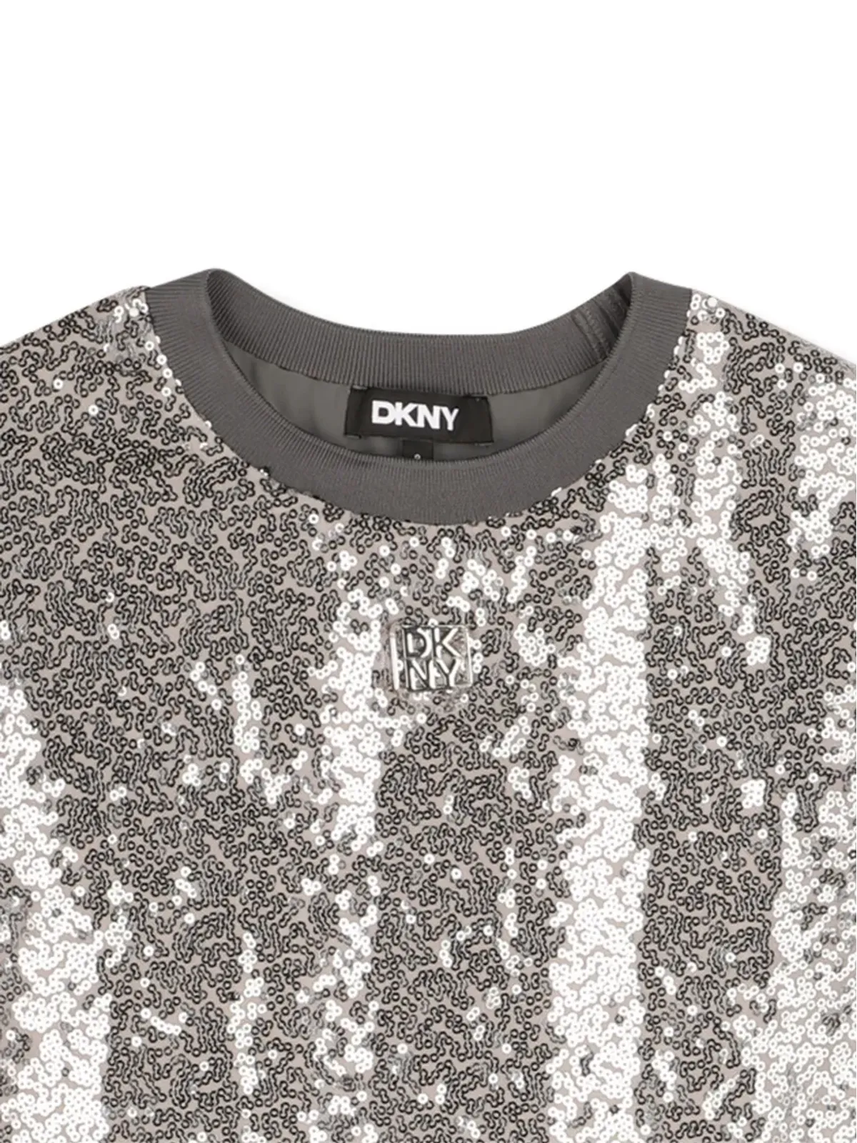 Dkny Kids スパンコール装飾ドレス - グレー - 画像3