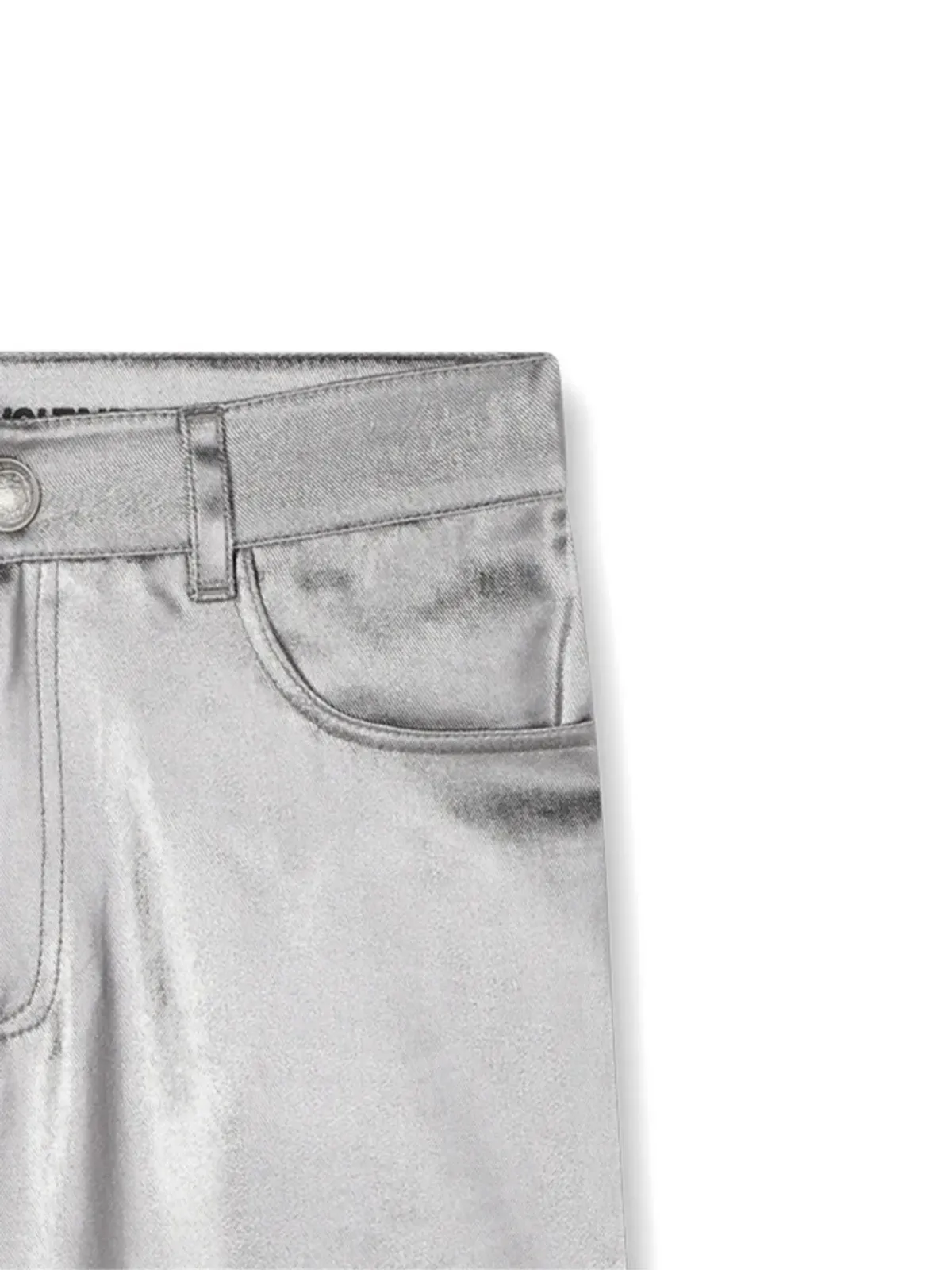 Zadig & Voltaire Kids メタリック仕上げパンツ - 画像3