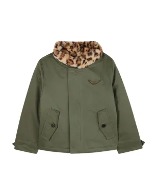 Zadig & Voltaire Kids ファー付きカラー襟ジャケット - サムネイル1