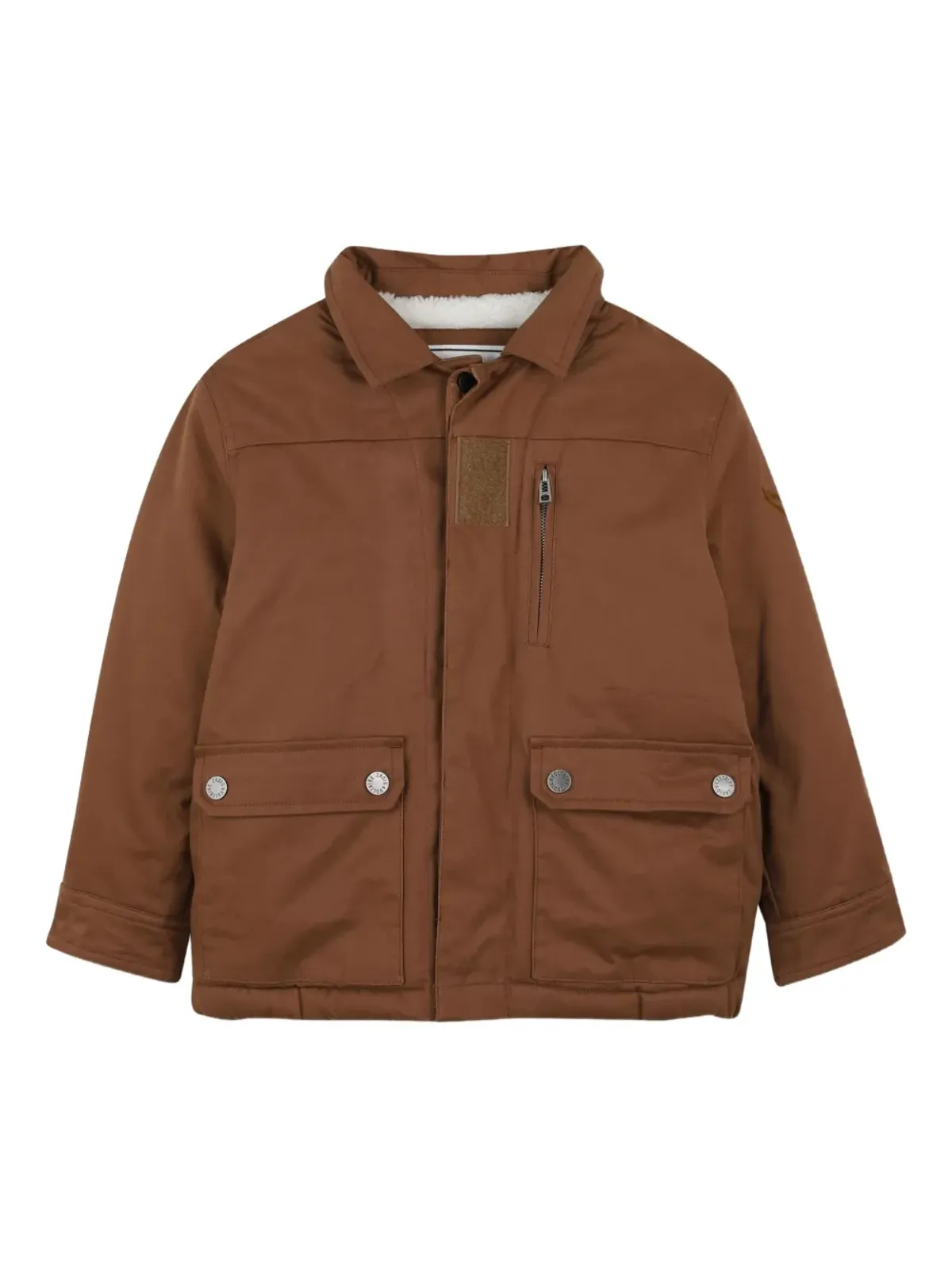 Zadig & Voltaire Kids ポケット付きフードジャケット - ブラウン - 画像1