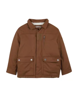 Zadig & Voltaire Kids ポケット付きフードジャケット - ブラウン - サムネイル1