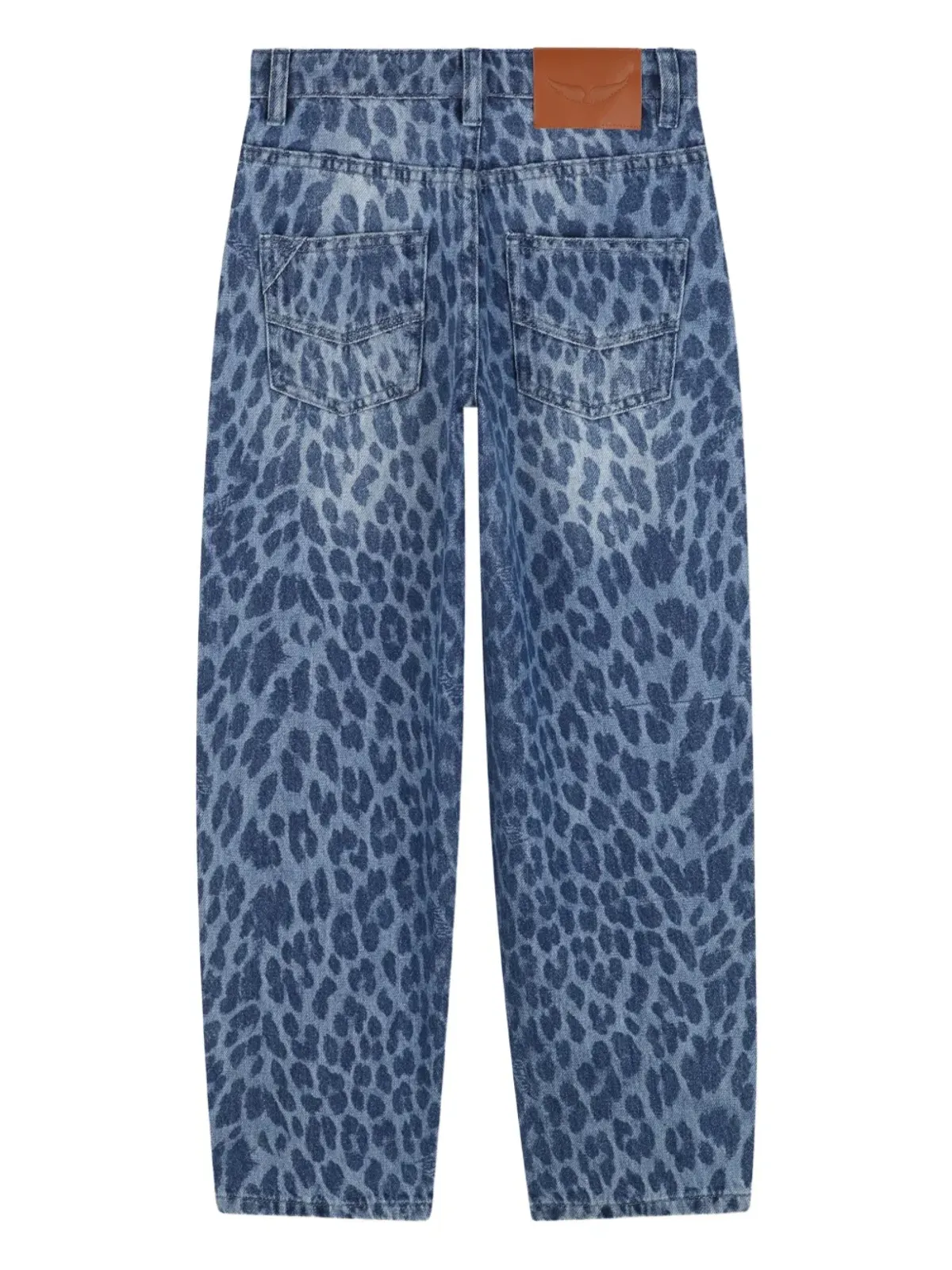 Zadig & Voltaire Kids 豹柄デニムジーンズ - 画像2