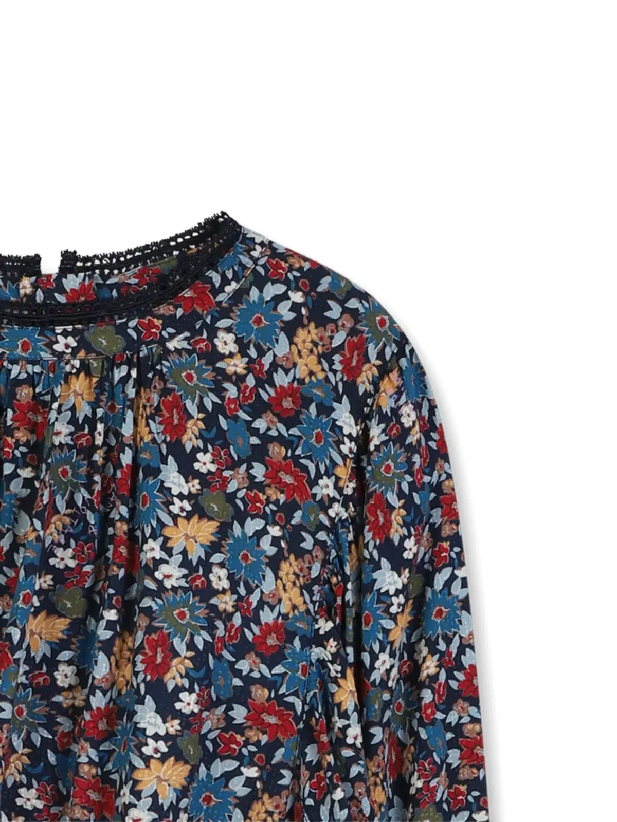 Zadig & Voltaire Kids 花柄プリント長袖ワンピース - 画像3