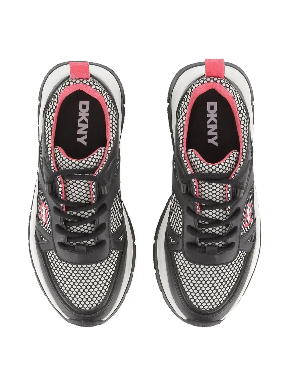Dkny Kids ロゴ入りレースアップスニーカー - 画像3