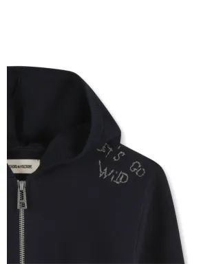 Zadig & Voltaire Kids ジップアップフーディー - サムネイル3