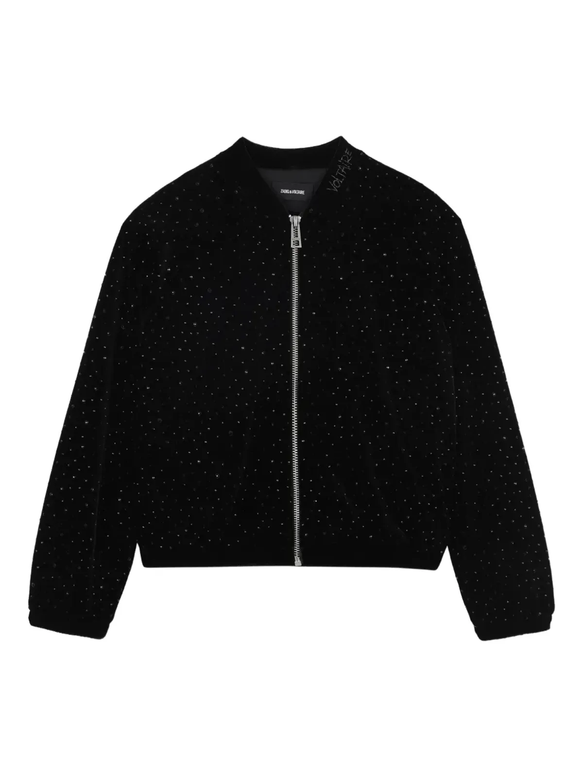 Zadig & Voltaire Kids ラインストーン装飾ボンバージャケット - 画像1