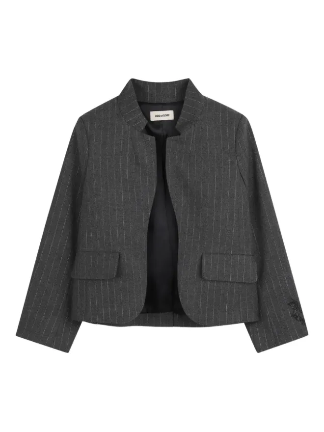 Zadig & Voltaire Kids Zadig & Voltaire Kids ピンストライプ柄ブレザー（グレー）の商品画像