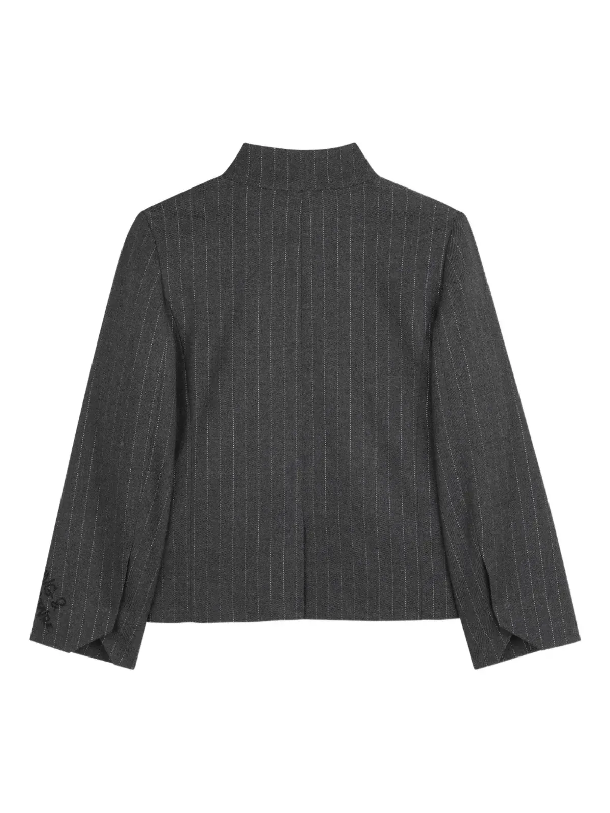 Zadig & Voltaire Kids ピンストライプ柄ブレザー（グレー） - 画像2