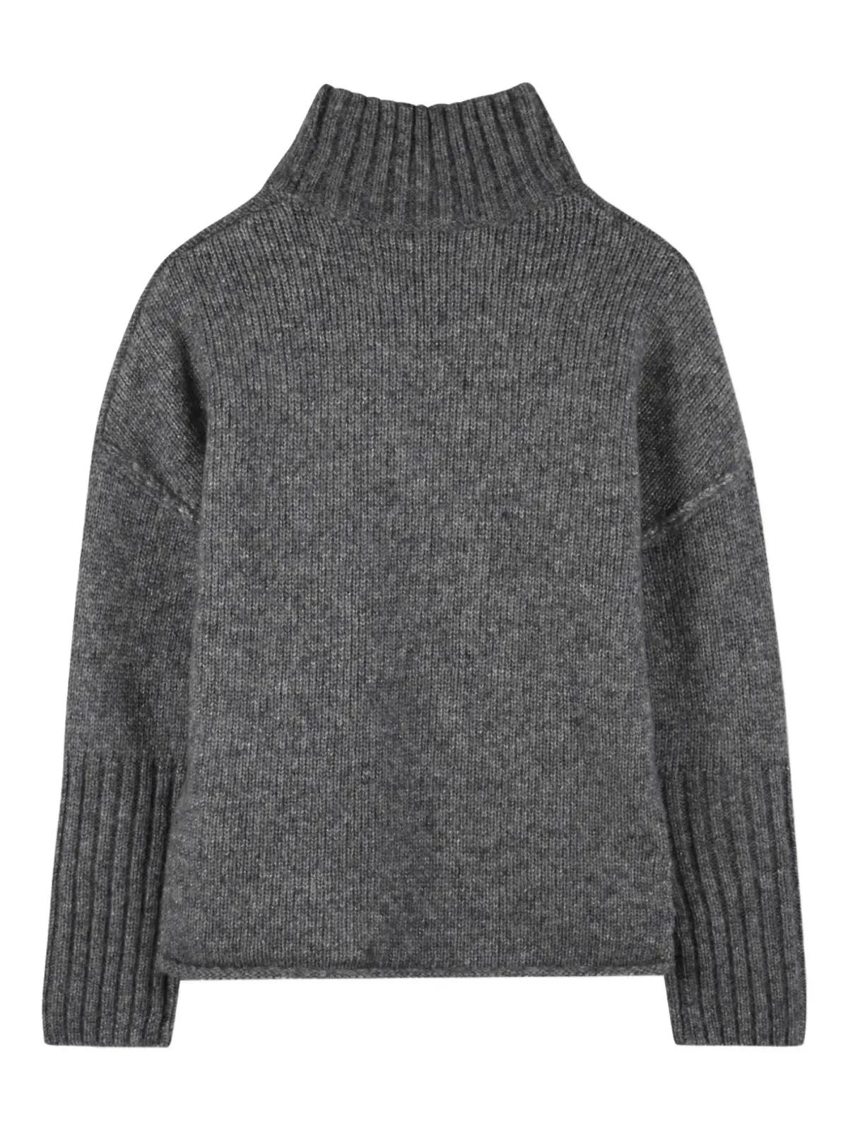 Zadig & Voltaire Kids タートルネック刺繍セーター - グレー - 画像2