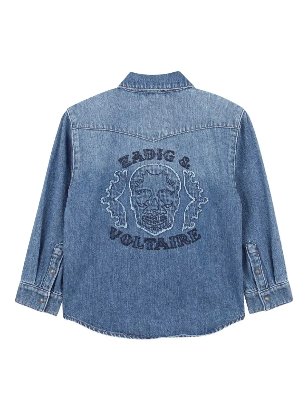 Zadig & Voltaire Kids 刺繍デニムシャツ - 画像2